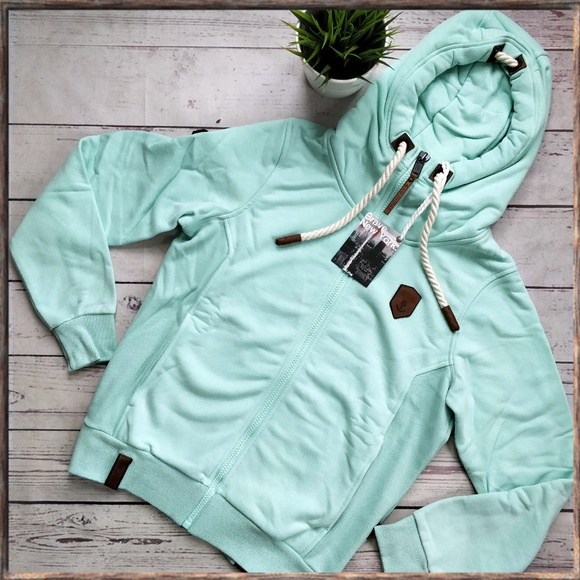 Naketano Shirts Nwt Naketano Mens Birol Xi Hooded Zip Jacket Mint Poshmark
